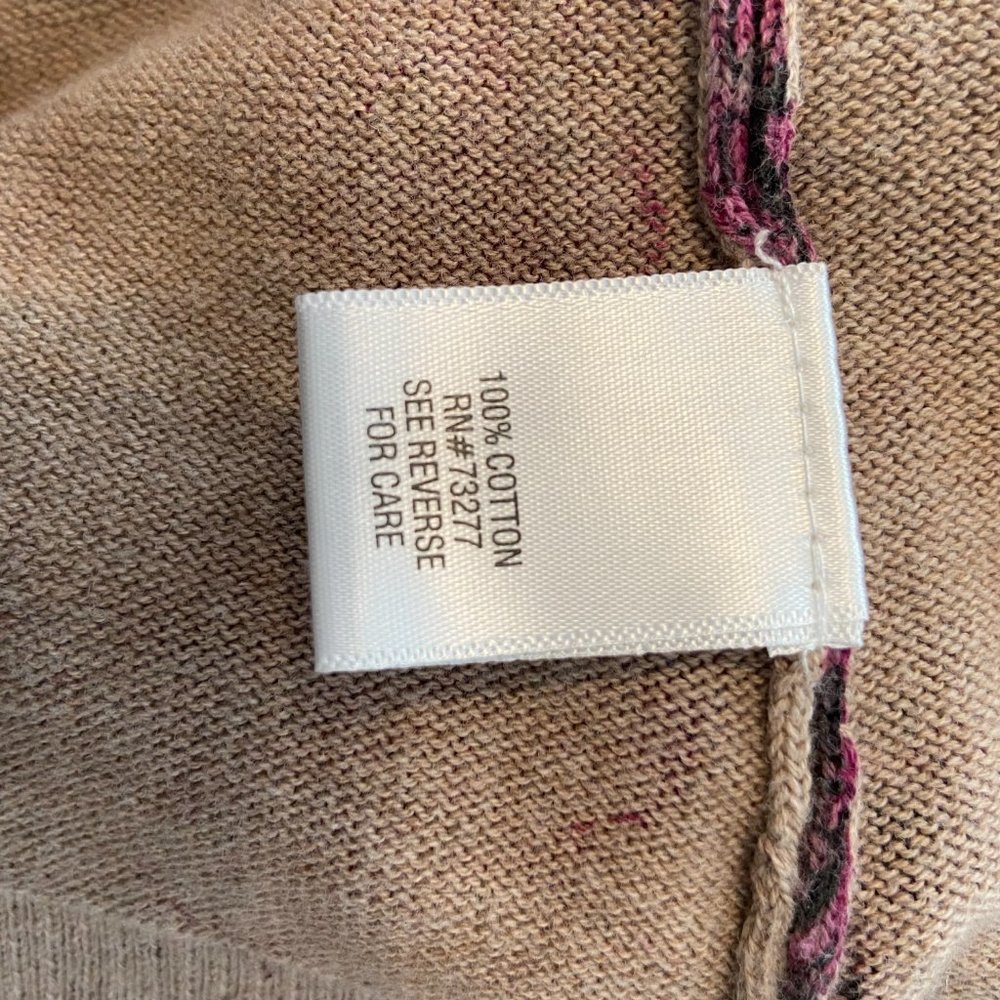 Croft & Barrow V-neck Multicolored Sweater - Picture 5 of 5